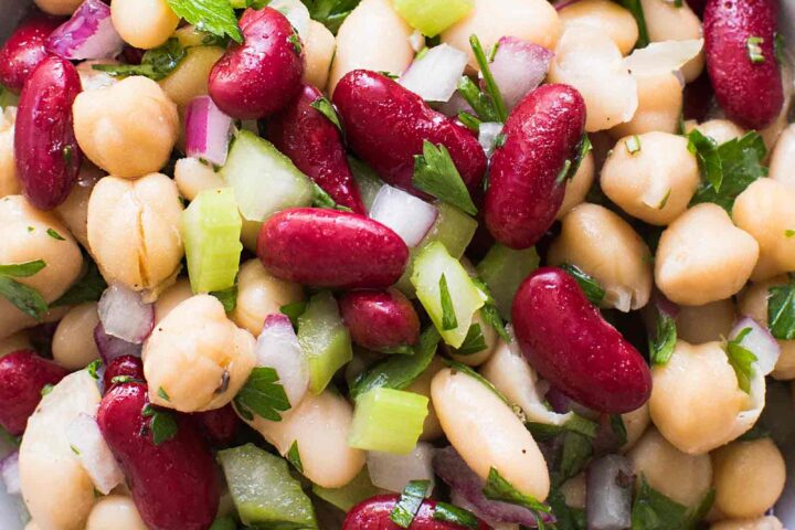 Como se Hace Ensalada de frijoles Blancos y Rojos