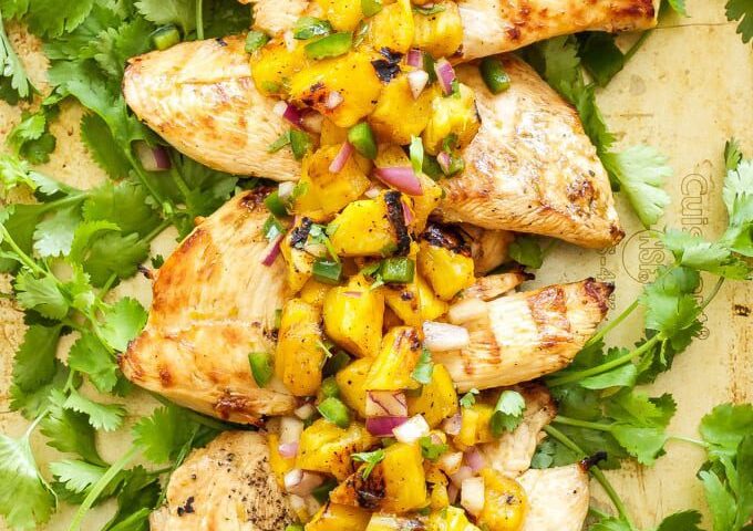 Como Prepara la Ensalada Piña y Pollo