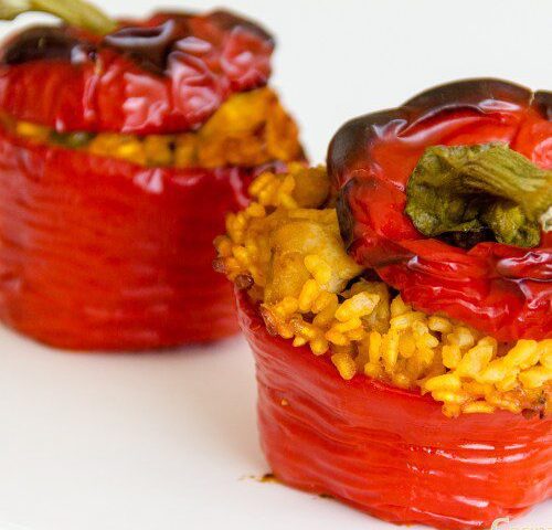 Como hacer Pimentones Rellenos de Arroz