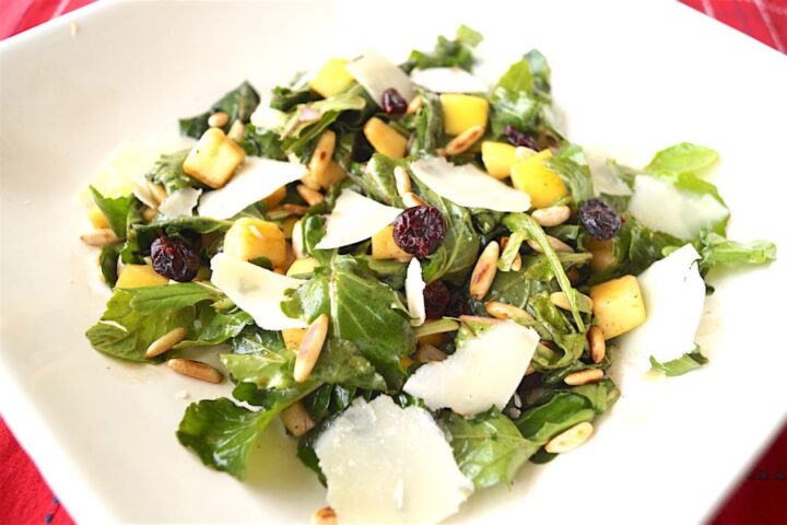 Receta para hacer Ensalada de rúcula con Manzanas