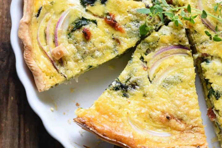 Receta de la Quiche de Queso y Verduras