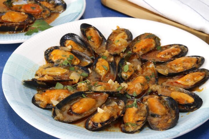 Receta para hacer Mejillones a la  Marinera