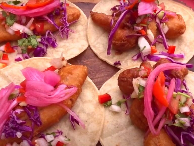 receta tacos de camarones y pescado estilo Ensenada