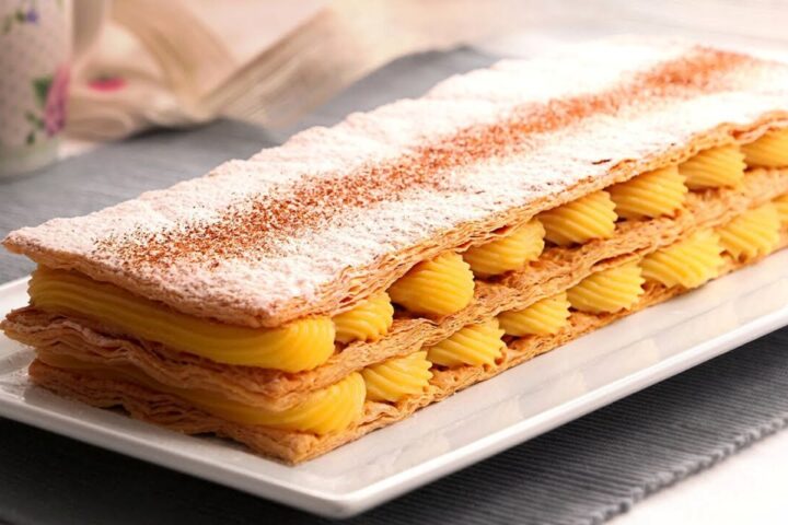 Receta del Pastel de Milhojas con Crema