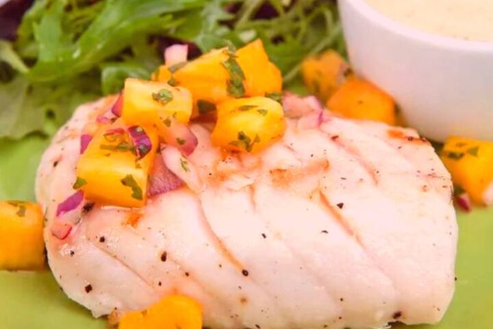 Receta de Pescado con piña a la hawaiana
