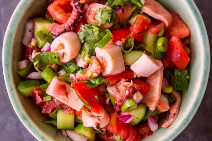 Receta para hacer Ensalada Pulpo