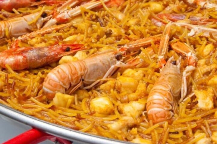 Receta Fácil de Fideua de Mariscos