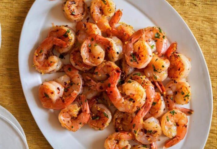 Receta Mexicana de Camarones al Mojo De Ajo