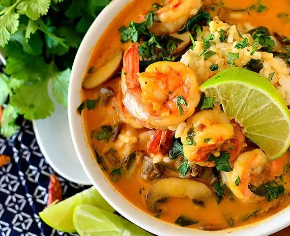 Receta de Sopa de Camarones