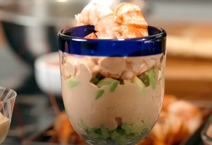 Receta de Coctel de Camarón con Salsa Rosada