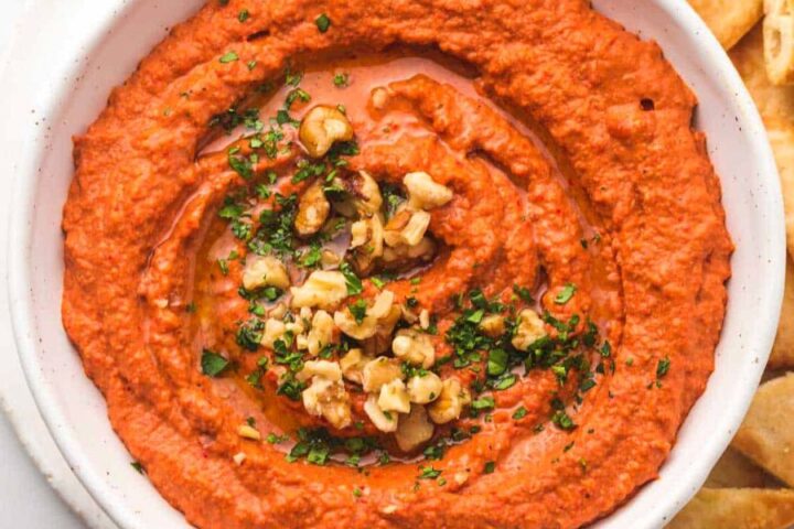 Receta de Muhammara ó Salsa de Pimentón