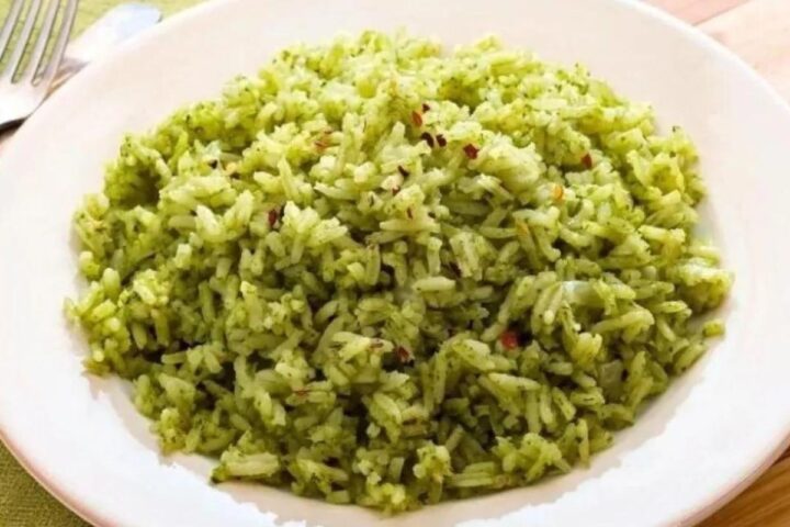 Receta de Arroz Verde Poblano