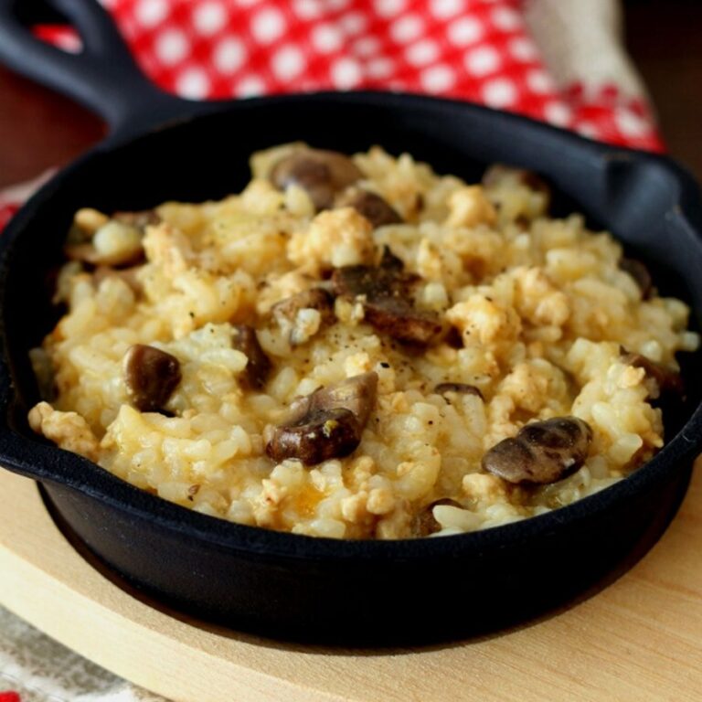 Receta italiana del Risotto de Pollo