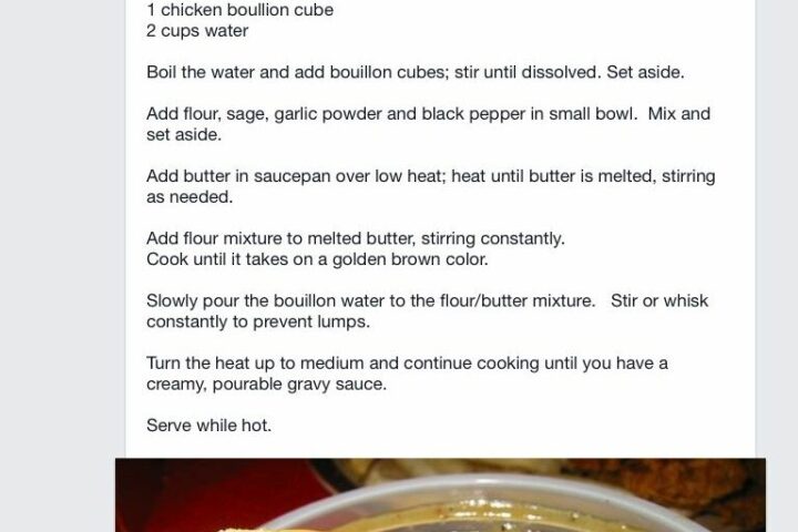 Receta gravy kfc receta e ingreditentes